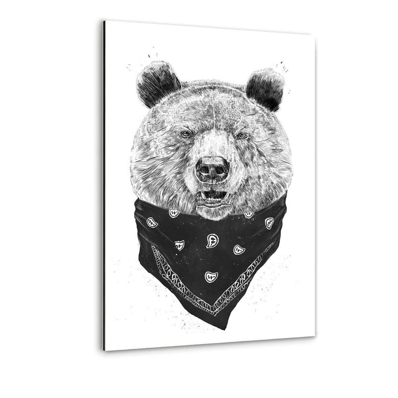 Wild Bear - Alu-Dibond Bild - Hustling Sharks