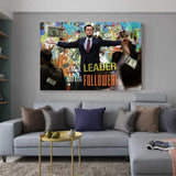 BE THE LEADER! - Wandbild mit Hintergrund 2 - Hustling Sharks