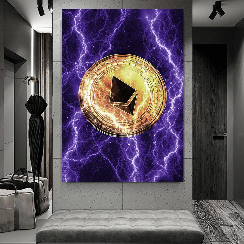 Electrified Ethereum - purple - Mockup mit Hintergrund 2 - Hustling Sharks