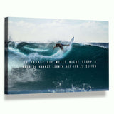 LERNE ZU SURFEN - Leinwandbild - Hustling Sharks
